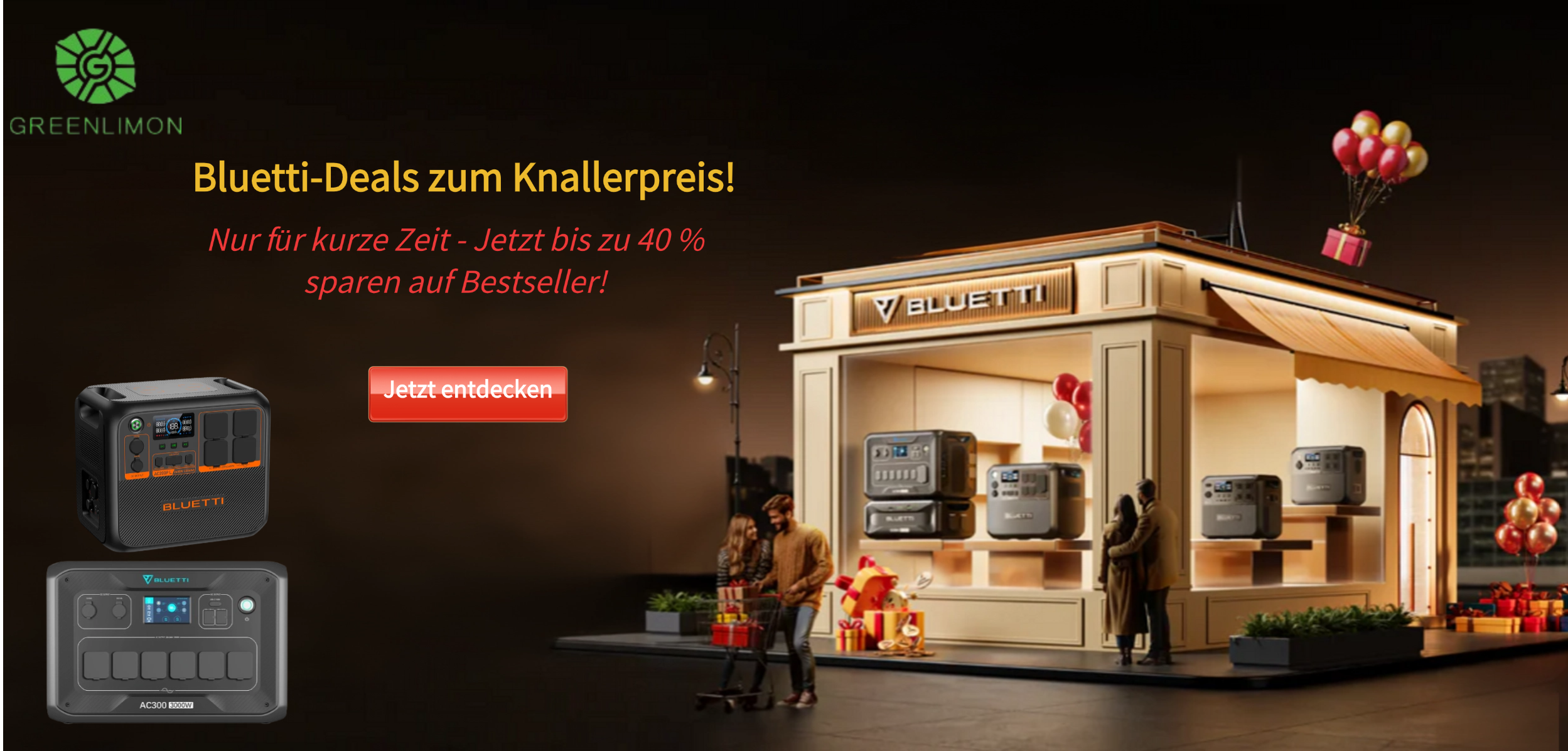 Bluetti Powerstations im Angebot – bis zu 40 % reduziert | Jetzt Bluetti kaufen für Notstrom, Camping & Balkonkraftwerk Bluetti power stations on sale – up to 40% off | Buy Bluetti for backup, camping & solar home storage