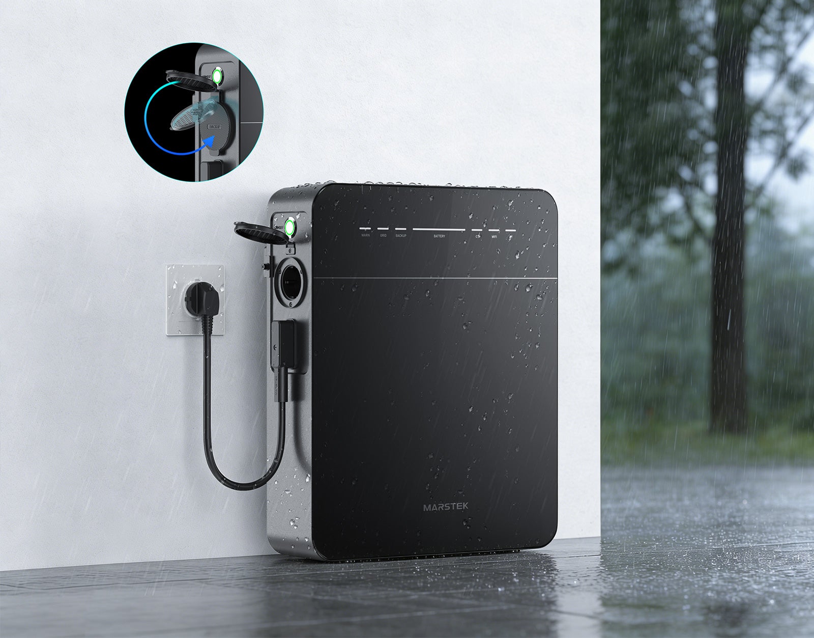 MARSTEK VENUS E Mini – 2 kWh Plug-in Battery with 1.5 kW Bidirectional Inverter and Backup Power