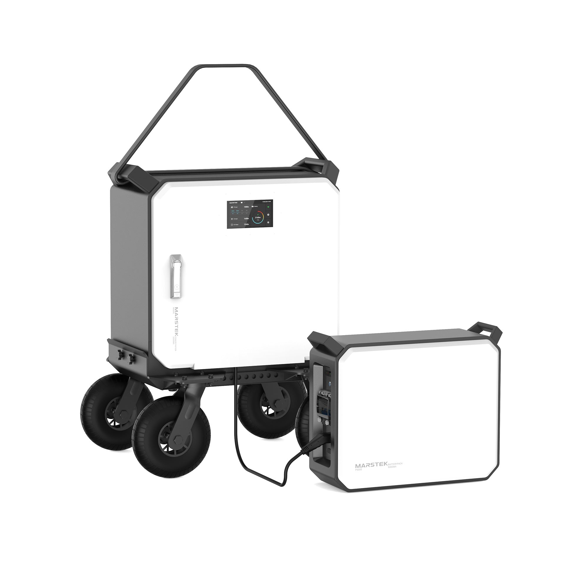 MARSTEK M5000 Solar Generator 5000W / 5010Wh, Expandable to 15.36kWh with 4 MPPT Inputs, Home Backup & Off-Grid Power