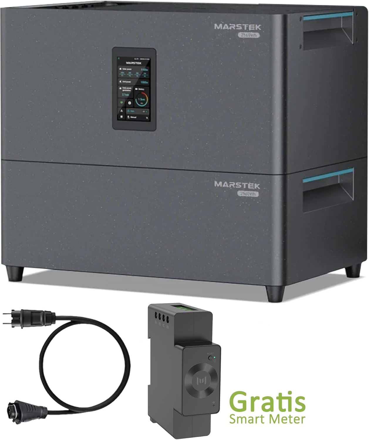 Marstek Jupiter C+ Komplettsystem – Wechselrichter mit Anschlusskabeln