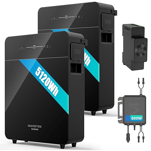 Marstek Venus E 3.0 – 5,12 kWh Plug-in Heimbatterie mit Zubehör, Akku und Converter.