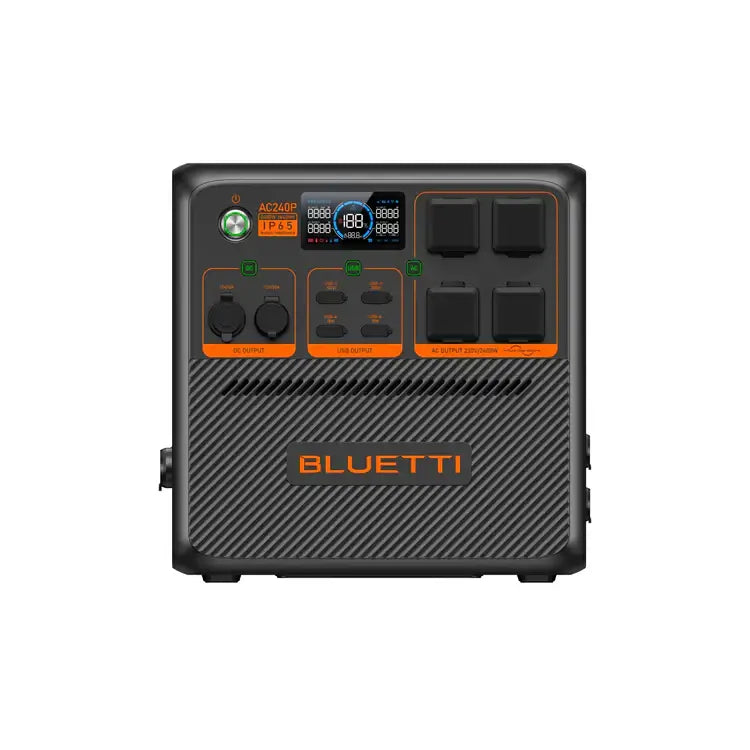 Bluetti AC240P Powerstation 2400W – IP65 geschützter Batteriespeicher für Solarstrom