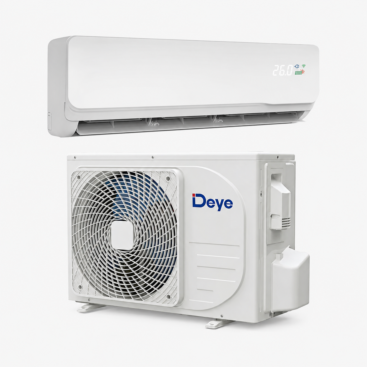 Deye Solar Klimaanlage | DWGA21-ACDCBLW-12KR2(EU) | 3,5 kW Hybrid AC/DC R32