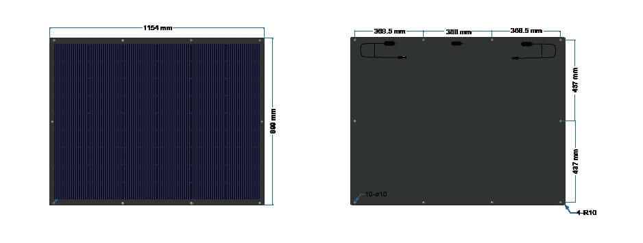 NOVGEN NOVS-001 Felxible Solar Panels ULTRA LIGHT 200W*4 – Balkonkraftwerk Set mit GreenLimon Solarmodulen und Wechselrichter