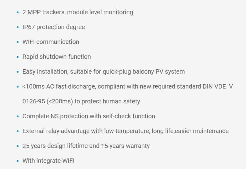 Deye SUN-M80G4-EU-Q0 800W Single Phase | 2 MPPT | Micro Inverter – Balkonkraftwerk Set mit GreenLimon Solarmodulen und Wechselrichter