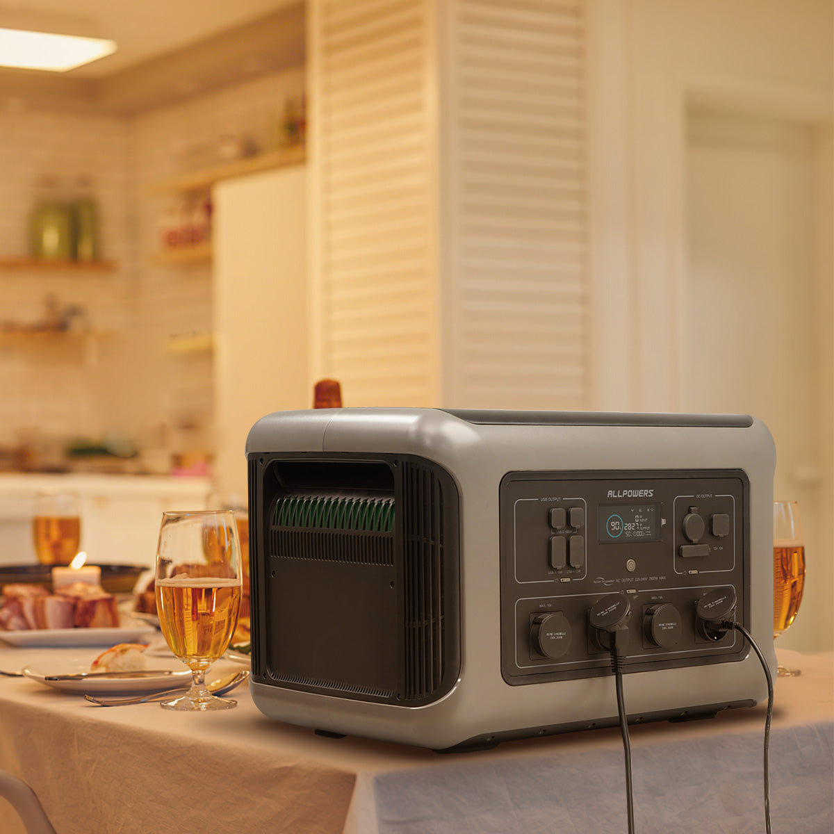 ALLPOWERS R3500 V2 Home Backup Power Station | 3500W 2880Wh Portable Solar Generator