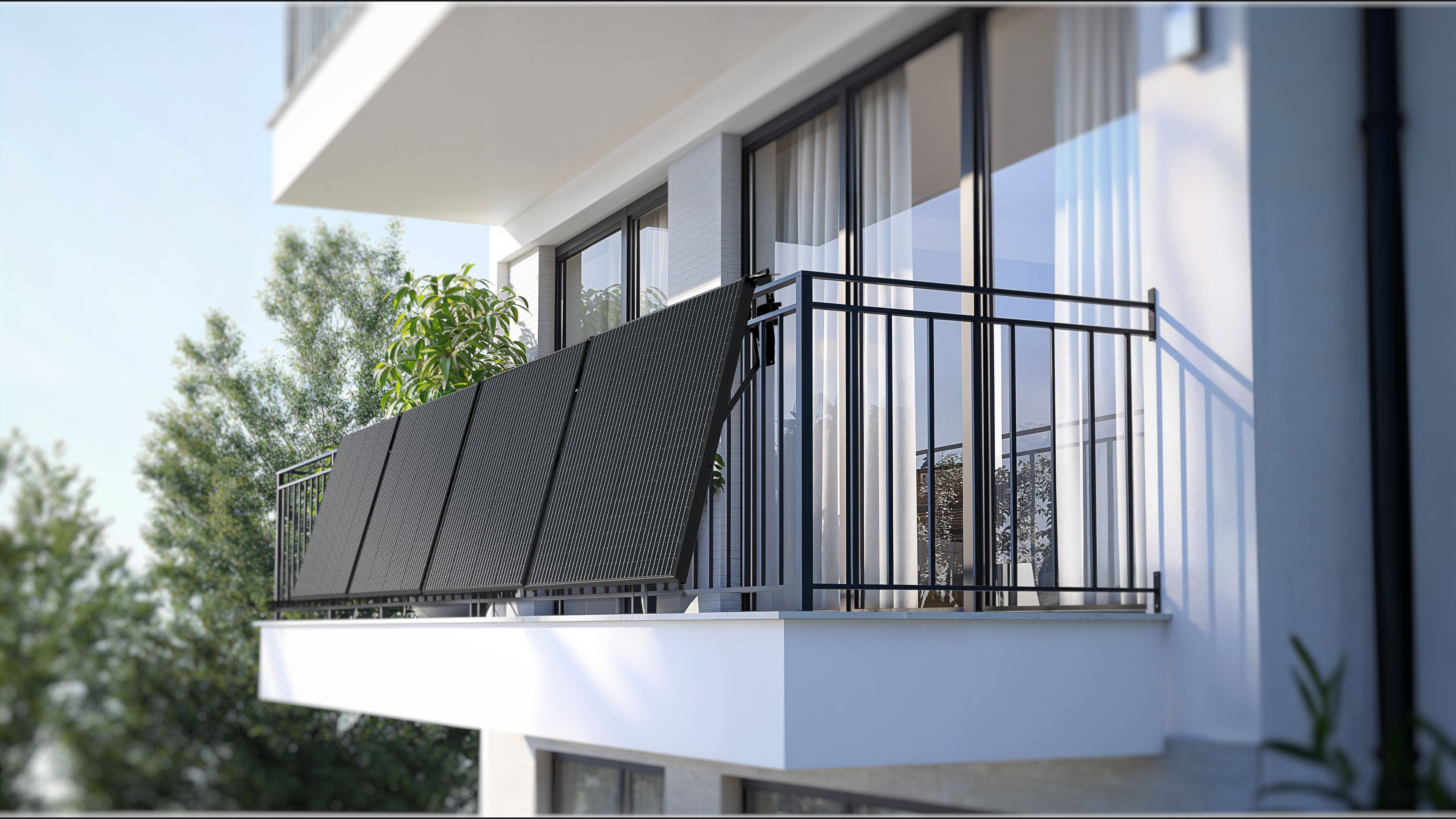 Sunshare Halbfestes Balkonsolarsystem mit 2,0 kWh Batteriespeicher