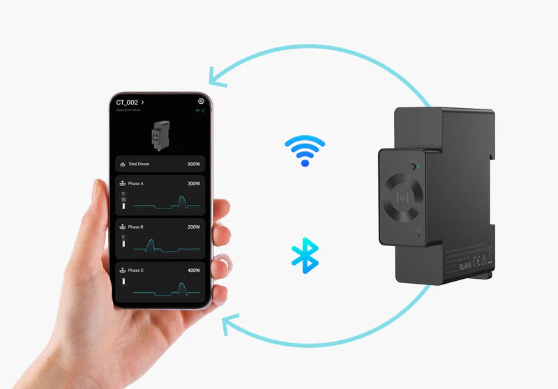 Marstek CT002 Smart Meter – 3-Phasen-Energiemonitor mit App-Steuerung