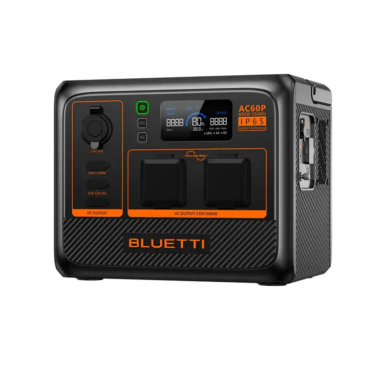 Bluetti AC60P Batteriespeicher – leise Notstromversorgung für Haushalt & Garten