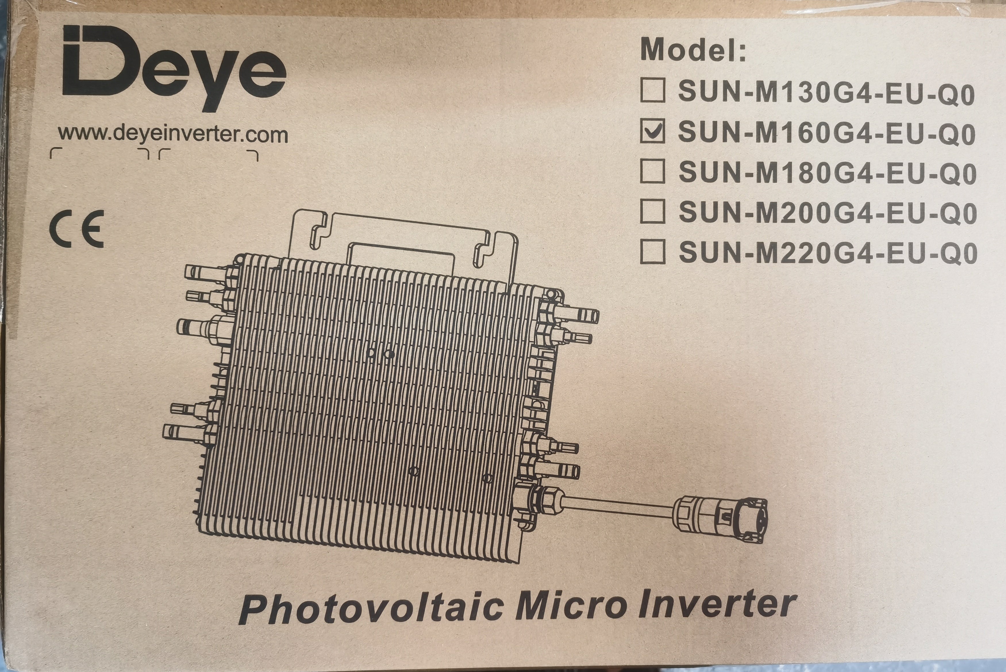 Deye SUN-M160G4-EU-Q0 1600W Einphasig | 4 MPPT | Mikro-Wechselrichter