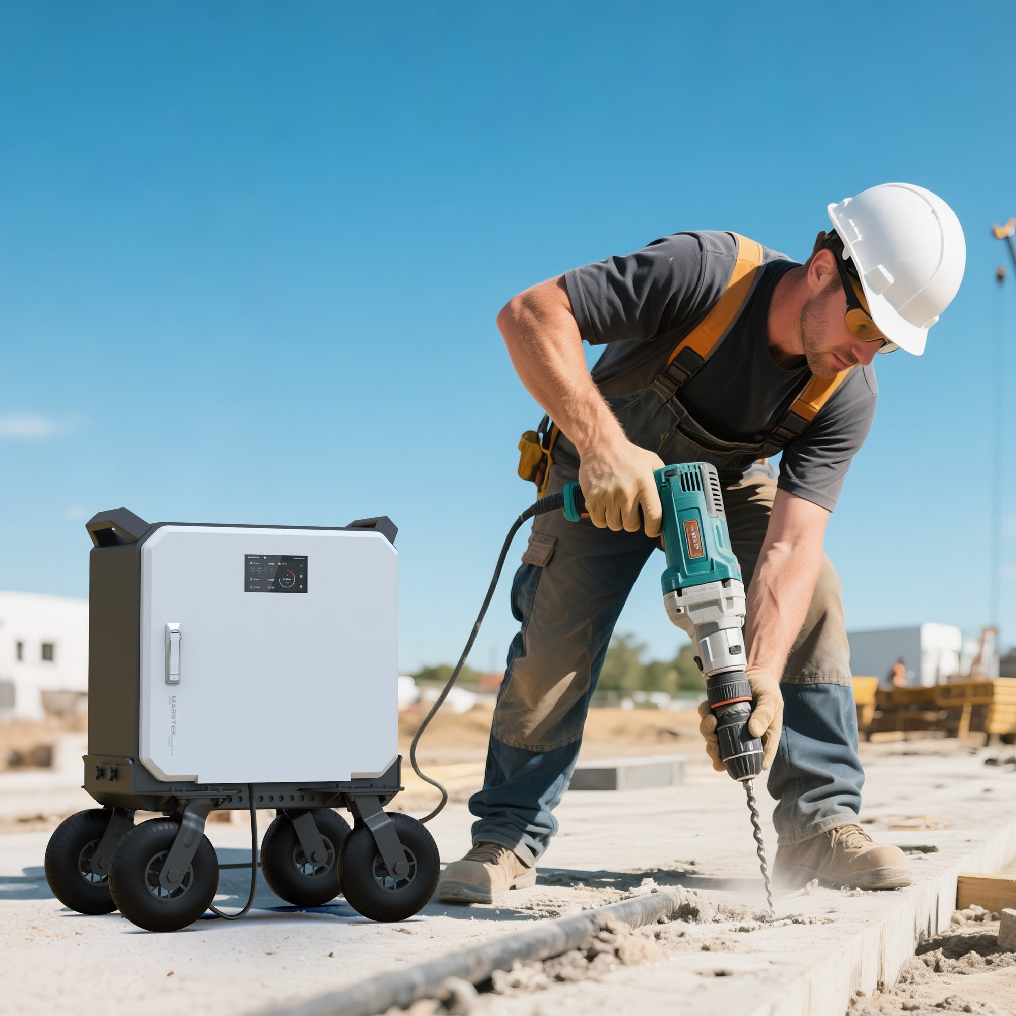 MARSTEK M5000 Solar Generator 5000W / 5010Wh, Expandable to 15.36kWh with 4 MPPT Inputs, Home Backup & Off-Grid Power